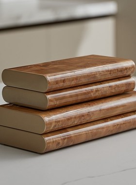 原木风家居复古美学软装设计师陈列高级感搭配首饰装饰收纳盒摆件