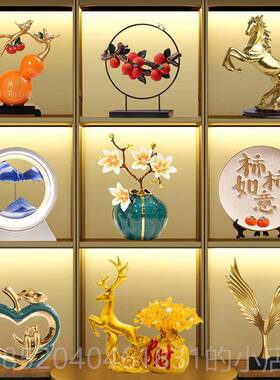 高档现代客简约品风户玄关工艺摆设品入厅轻奢电视柜红酒柜装饰品
