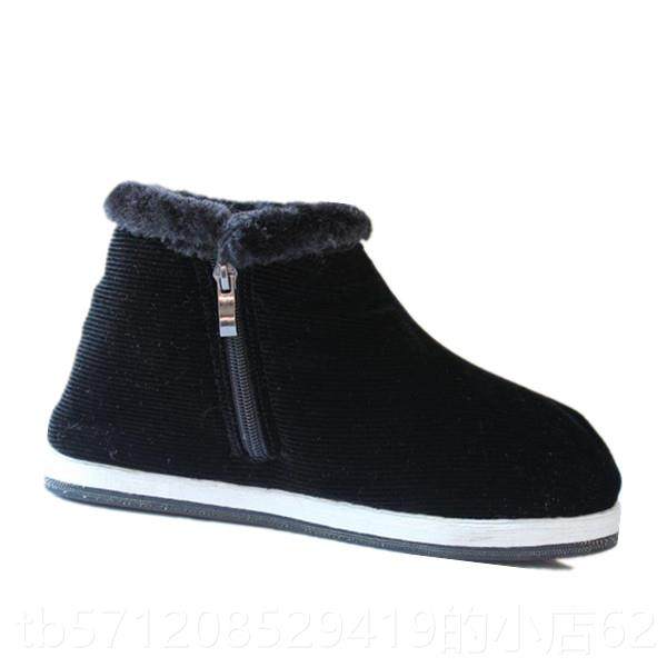 新款冬保暖加绒厚防滑中老年人鞋千层底手内工爸布鞋爸室老式棉鞋,淘宝优惠券,粉丝福利购,淘宝优惠卷