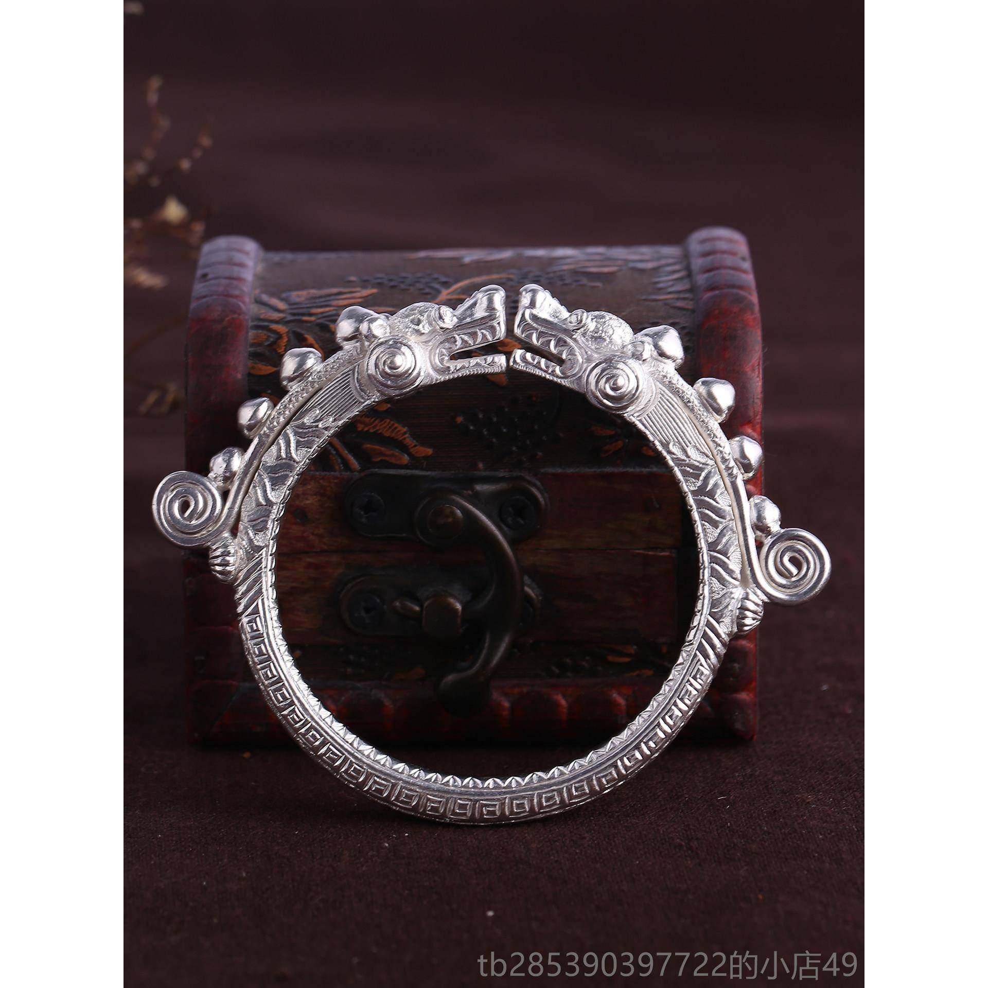 新款古风镯女纯银中国手风999纯银手镯中男女性活口时尚个龙性潮,淘宝优惠券,粉丝福利购,淘宝优惠卷