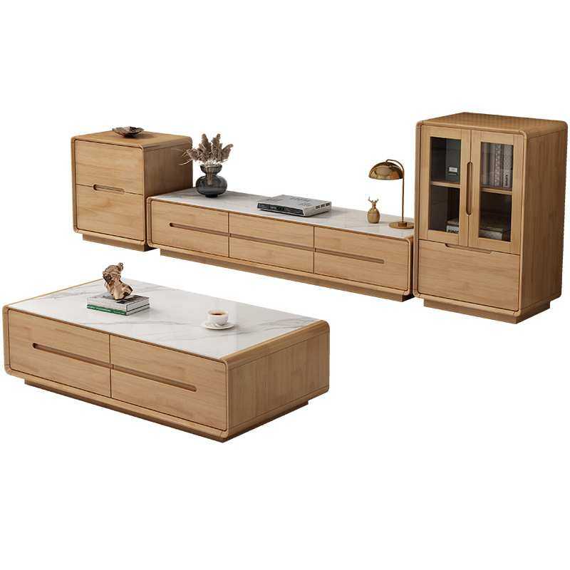 北欧电视柜茶几组合岩板电视柜轻奢意式简约客厅小户型墙壁柜地柜,淘宝优惠券,粉丝福利购,淘宝优惠卷