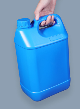 食品级特厚塑料桶加厚耐用小桶带盖子扁壶方形桶5L升10公斤密封水