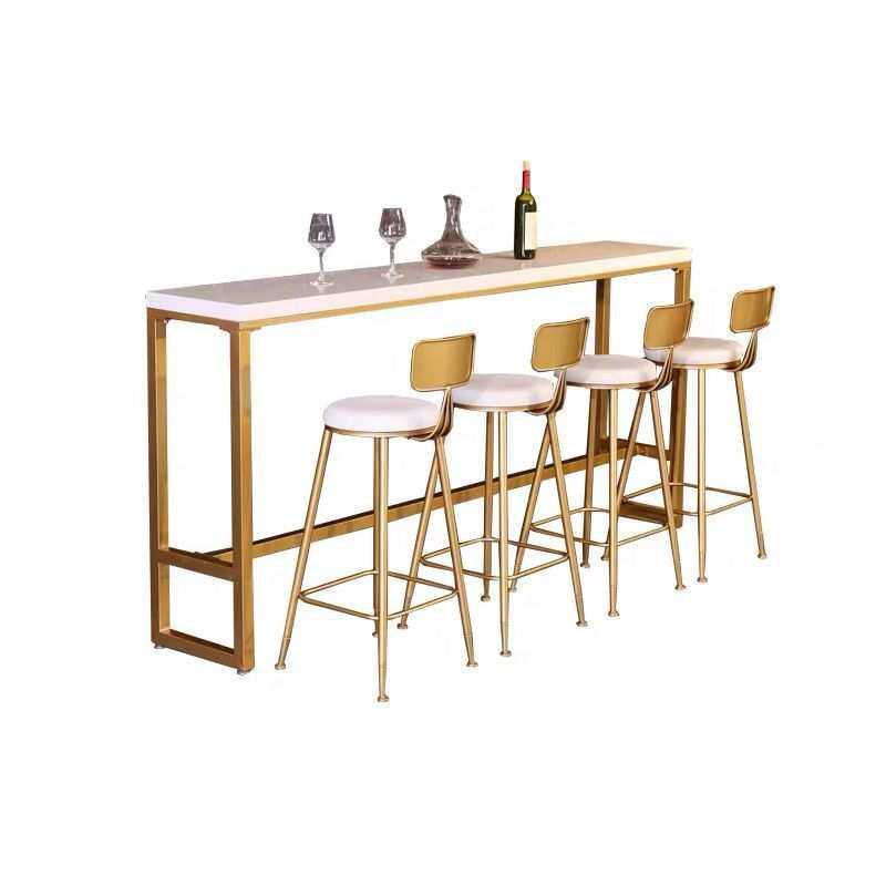 北欧实木靠窗长条小吧台桌家用大理石靠墙奶茶店吧台高脚桌椅组合,淘宝优惠券,粉丝福利购,淘宝优惠卷