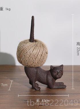 正品古怀旧铸铁k绕绳器摆件 欧美式za复k线轴花园装饰品橱窗a陈列