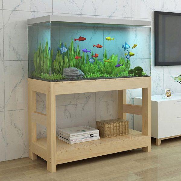 包邮实木鱼缸架子实木底座花架简易底柜木架子多层置物架鱼缸底座,淘宝优惠券,粉丝福利购,淘宝优惠卷