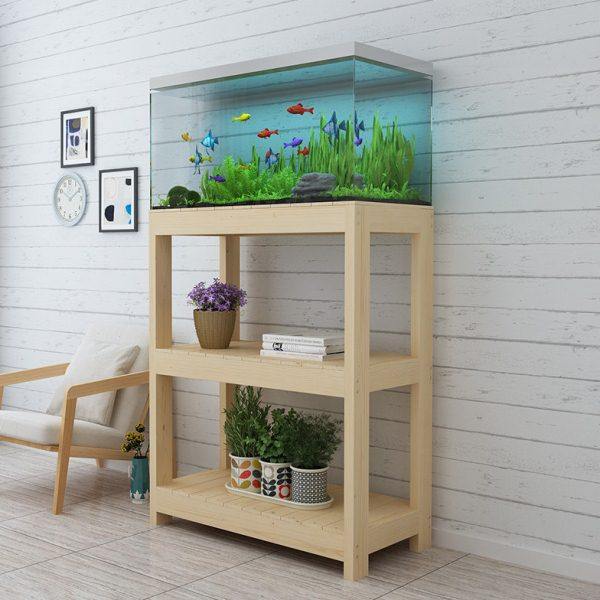 包邮实木鱼缸架子实木底座花架简易底柜木架子多层置物架鱼缸底座,淘宝优惠券,粉丝福利购,淘宝优惠卷