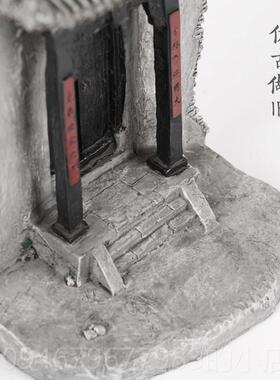 正品创意山西模特色摆门楼建筑型式古典桌面装饰品件微观造景报厦
