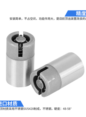 模具进口不锈钢气顶/空气梢/气动顶针/排气阀/气喷嘴/气门芯/气阀