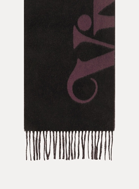 【秋冬新品】Vivienne Westwood西太后SCARF双色羊毛提花流苏围巾