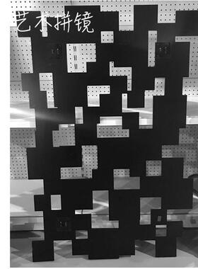 家庭玻HBJ89023璃水拼镜异形不规边则磨镜子装饰艺术玻璃晶拼镜