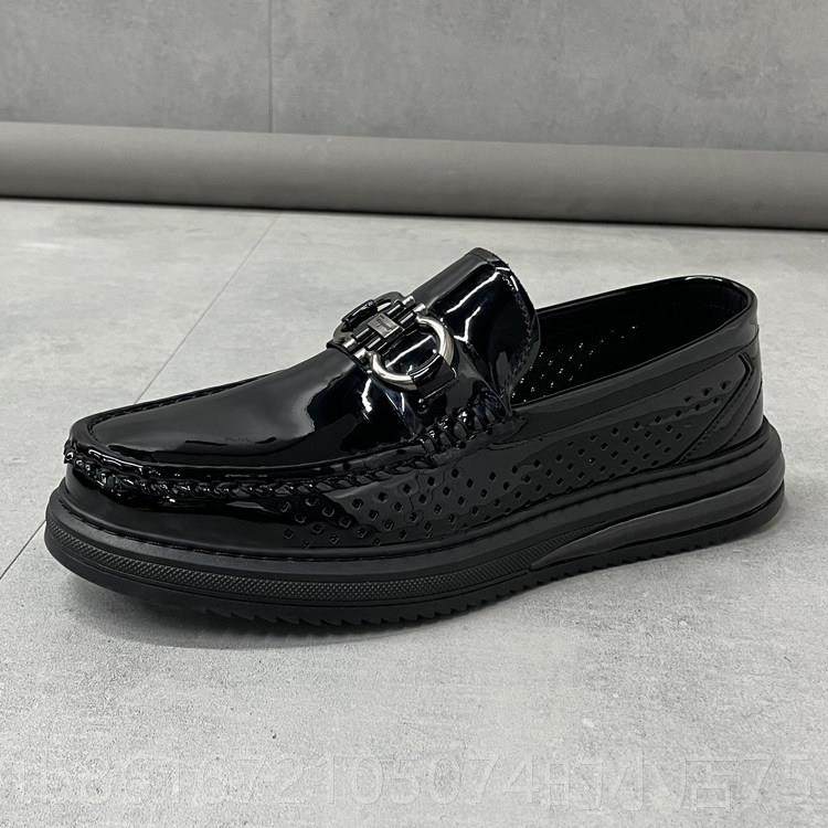 高档新款亮面漆皮闲豆豆男鞋韩版休潮流 鞋英伦厚底增高装皮鞋潮,淘宝优惠券,粉丝福利购,淘宝优惠卷