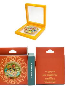 现货国潮福来运转冰箱贴旋转磁吸礼盒装旅游文创金属装饰纪念品