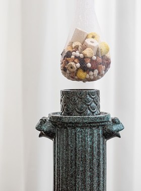 古法鱼缸生态缸养鱼景观造景过滤器流水摆件循环水出水口陶罐全套