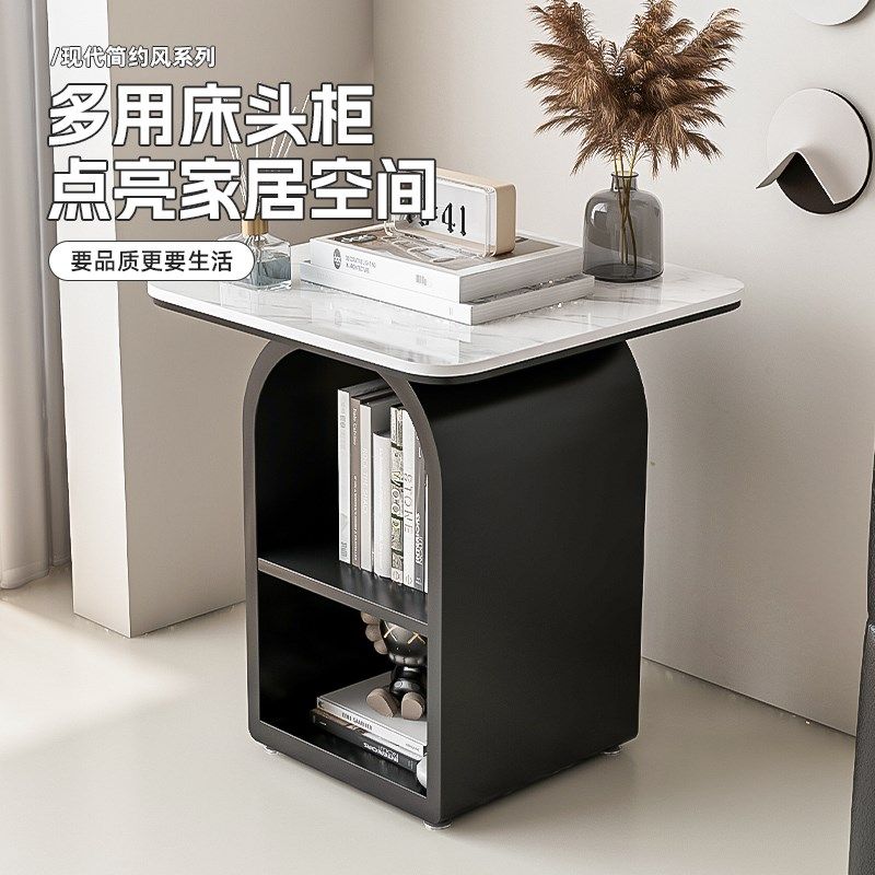 小户型卧室床头柜轻奢沙发边几方形客厅小桌子家用置物架阳台茶桌,淘宝优惠券,粉丝福利购,淘宝优惠卷