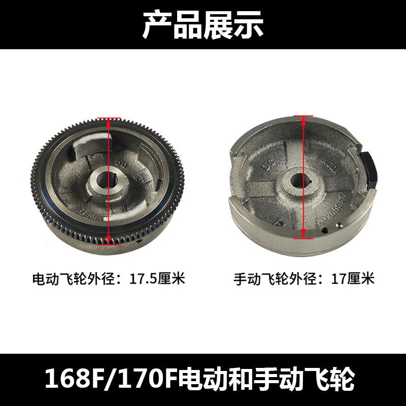 Gasoline generator 2-3KW5-8kW flywheel water pump micro tiller 168F170F177F188F electric flywheel
