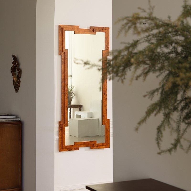 形上中古风树瘤皮实木边框装饰镜子复古立体裱框客厅民宿玄关挂饰,淘宝优惠券,粉丝福利购,淘宝优惠卷