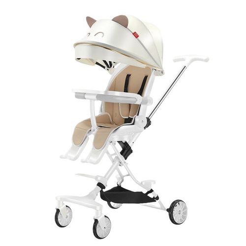 婴儿车可坐可躺0到3岁溜娃神器手推车轻便折叠高景观儿童溜娃神器 - 图3