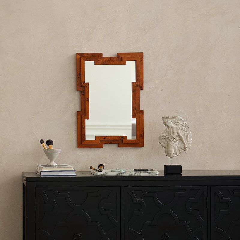 形上中古风树瘤皮实木边框装饰镜子复古立体裱框客厅民宿玄关挂饰,淘宝优惠券,粉丝福利购,淘宝优惠卷