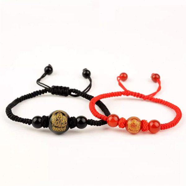 本命年红绳手链女2025年太岁生肖本命佛文殊普贤红玛瑙男士手绳,淘宝优惠券,粉丝福利购,淘宝优惠卷