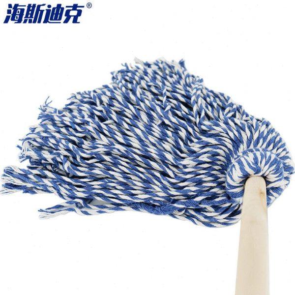 海斯迪克HK-8027传统拖把木头杆棉线布条工厂吸水拖布墩布尘推蓝,淘宝优惠券,粉丝福利购,淘宝优惠卷