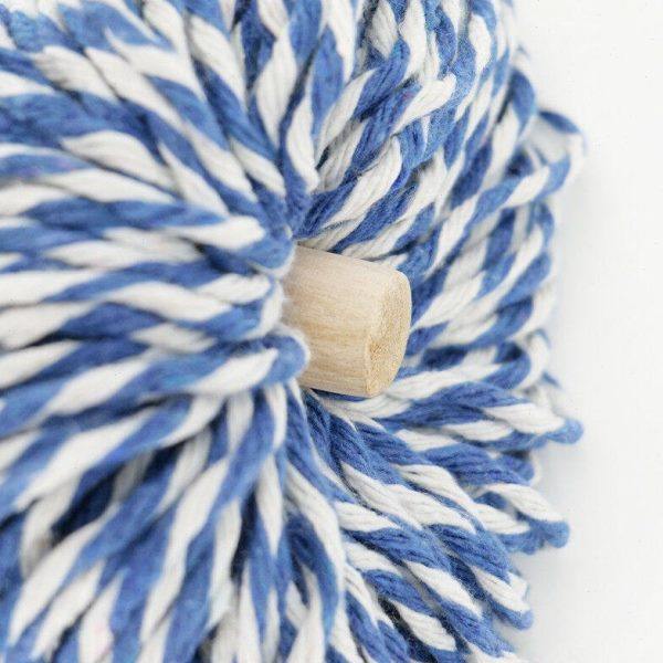 海斯迪克HK-8027传统拖把木头杆棉线布条工厂吸水拖布墩布尘推蓝,淘宝优惠券,粉丝福利购,淘宝优惠卷