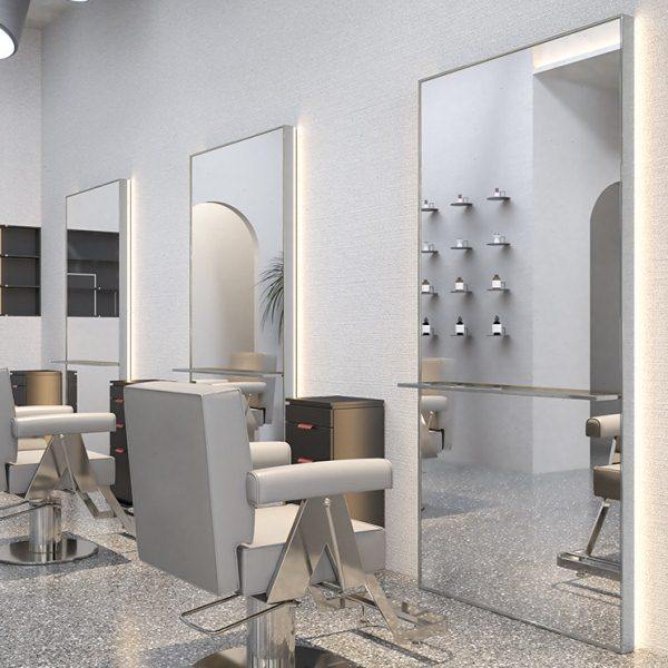 网红理发店镜子美发镜台发廊专用影楼全身落地镜美发店剪发镜带灯,淘宝优惠券,粉丝福利购,淘宝优惠卷