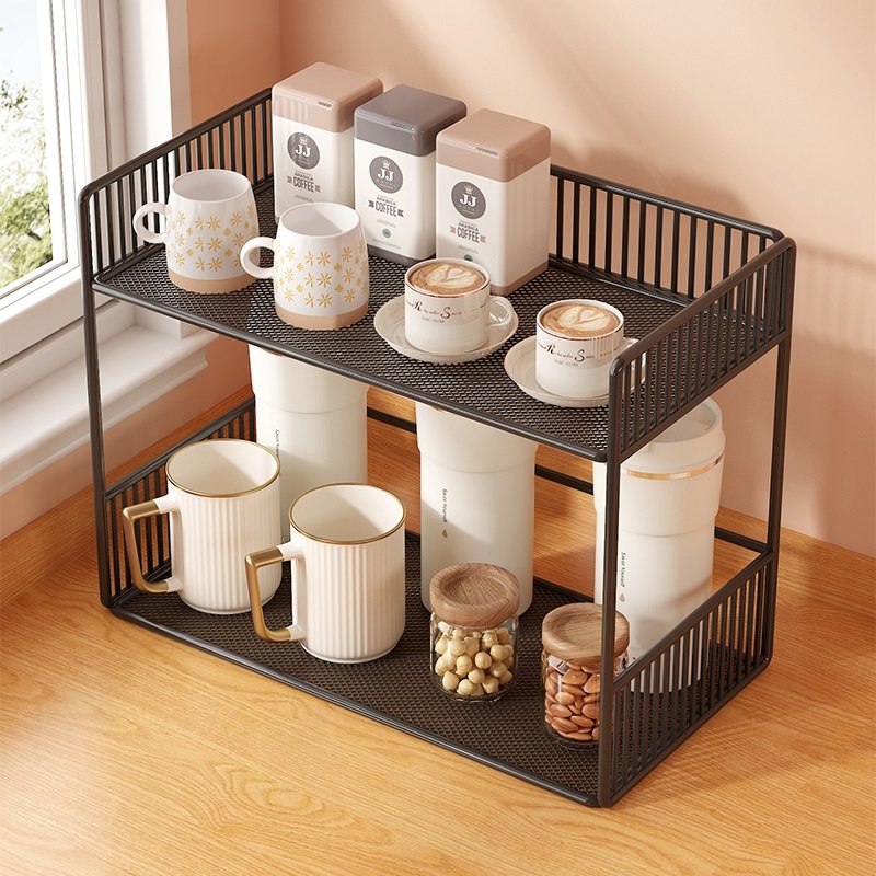 桌面置物架餐桌上零食架客厅水杯架子厨房台面调料多层杯子收纳架,淘宝优惠券,粉丝福利购,淘宝优惠卷