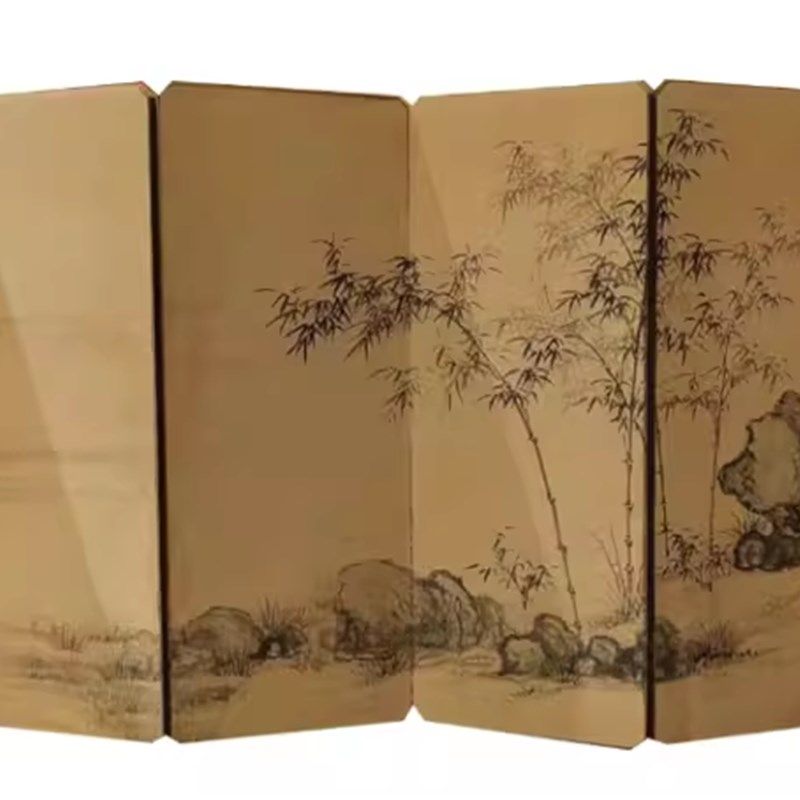 画屏艺术中式国画装饰品小屏风茶室会所文玩桌面摆件山水竹石礼品,淘宝优惠券,粉丝福利购,淘宝优惠卷