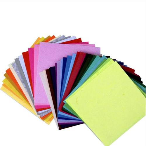 手工彩色diy不织布材料包布艺面料40色 - 图1