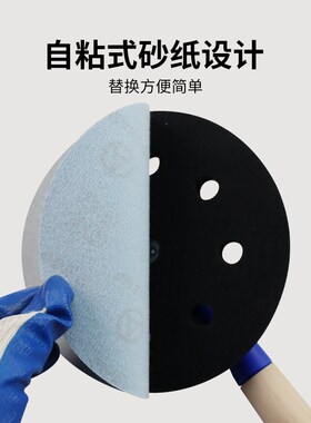 万向砂纸架圆盘7寸9寸墙面墙壁抛光打磨自粘圆形伸缩阴角打磨腻子