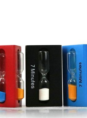 树脂三角沙漏时光沙漏计时器 3/5/7分钟三角形沙漏沙漏摆件