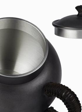 功夫茶具锡器纯锡泡茶壶 中式仿紫砂锡壶 一指壶工艺品茶壶摆件