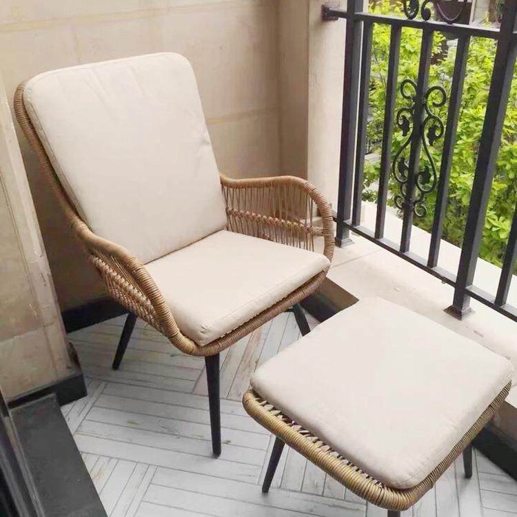 休闲藤椅三件套阳台桌椅茶几脚托组合靠背椅单人藤编沙发躺椅懒g&,淘宝优惠券,粉丝福利购,淘宝优惠卷