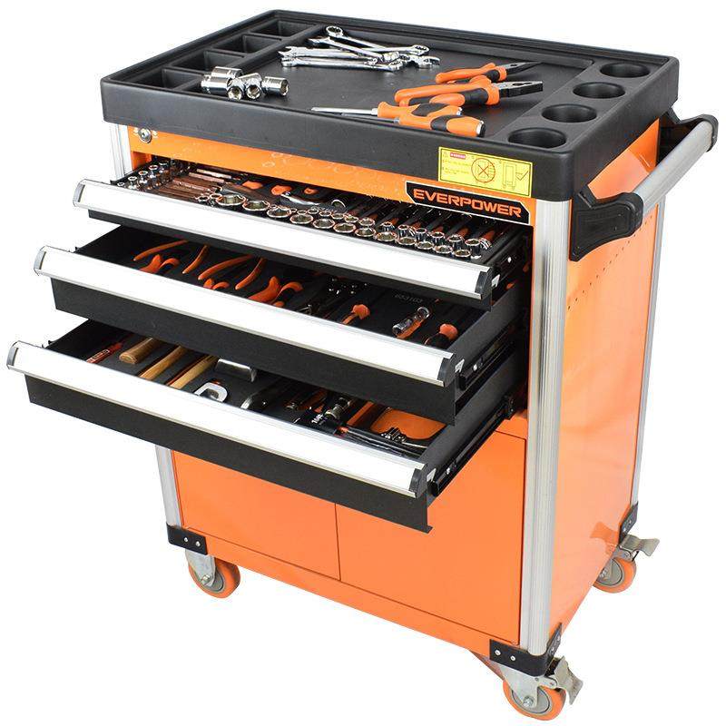 艾威博尔176件钣金工具车组套机修3层抽屉工具手推车移动工具箱,淘宝优惠券,粉丝福利购,淘宝优惠卷