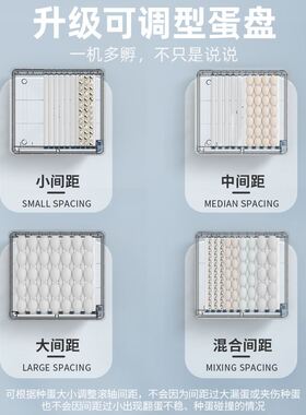 维谦孵化器孵蛋器小型家用型全自动智能小鸡鸭鹅蛋鸽子鹦鹉孵化机