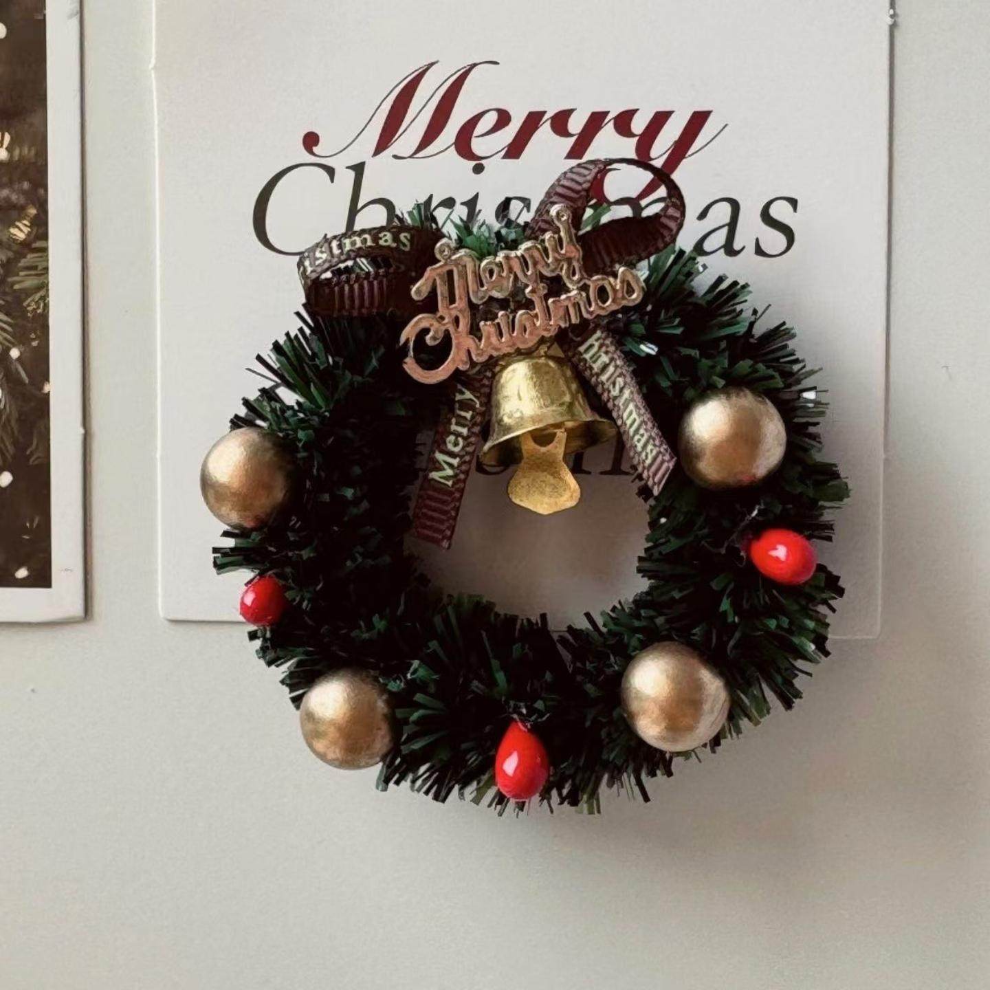 立体圣诞花环冰箱贴微景观场景小屋装饰磁性贴黑板,淘宝优惠券,粉丝福利购,淘宝优惠卷