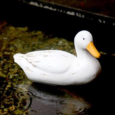 网红鱼缸鸭子摆件喝水庭院鱼池后花园装饰假山户外室内,淘宝优惠券,粉丝福利购,淘宝优惠卷