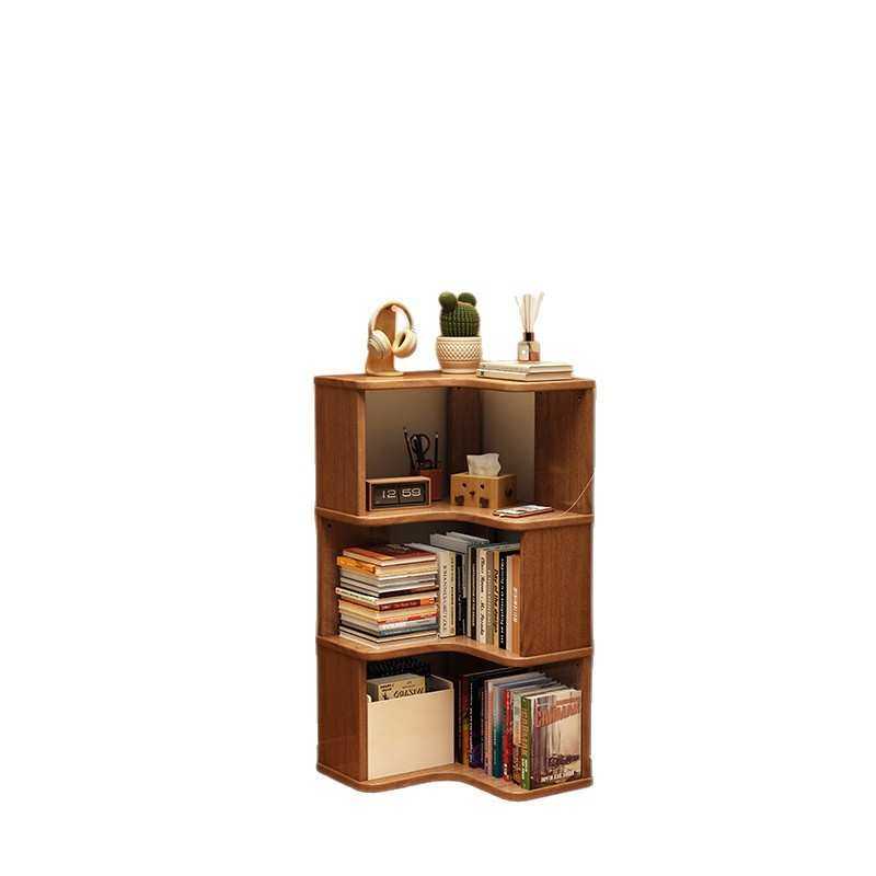 实木角柜书柜书架落地置物收纳架L型花架墙角柜边角家用客厅,淘宝优惠券,粉丝福利购,淘宝优惠卷