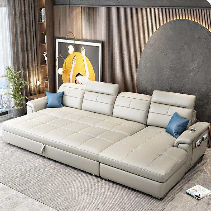 皮布沙发床带贵妃转角小户型客厅多功能可储物两用组合沙发床,淘宝优惠券,粉丝福利购,淘宝优惠卷