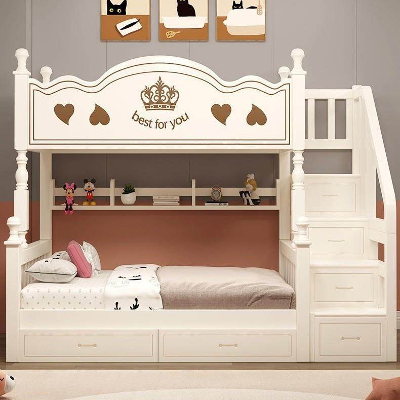 橡胶木儿童床实木上下铺分体式上下床双层床储物高低子母床青少年,淘宝优惠券,粉丝福利购,淘宝优惠卷