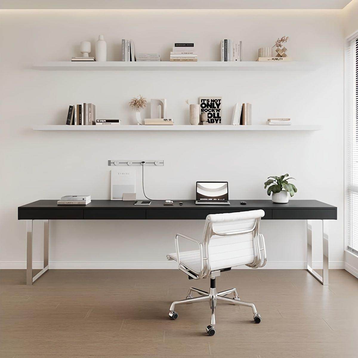 实木原木色书桌带抽屉家用办公桌书房电脑桌现代简约阳台意式桌子,淘宝优惠券,粉丝福利购,淘宝优惠卷