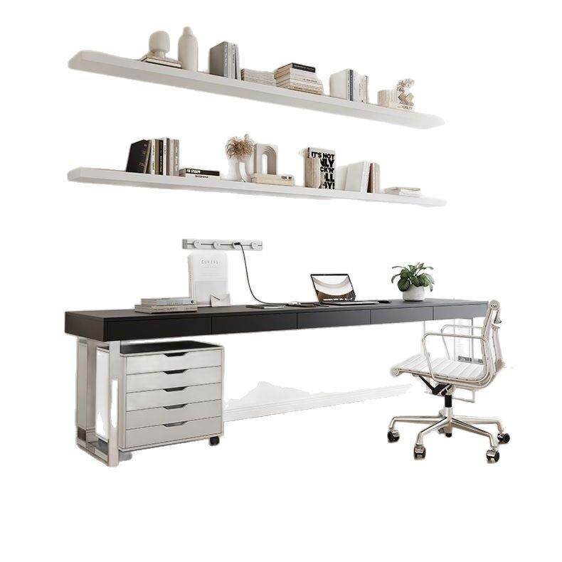 实木原木色书桌带抽屉家用办公桌书房电脑桌现代简约阳台意式桌子,淘宝优惠券,粉丝福利购,淘宝优惠卷