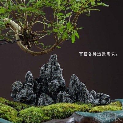 创意仿石头假山摆件花盆园艺水鱼缸流造景太湖山小型号装饰品配件,淘宝优惠券,粉丝福利购,淘宝优惠卷
