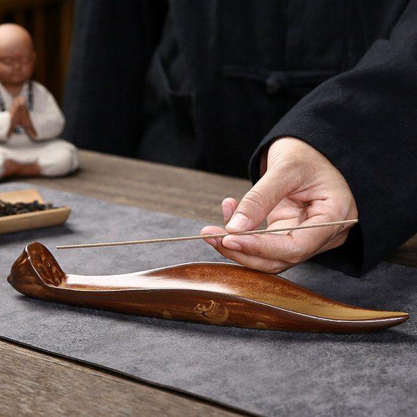 创意陶瓷香炉线香香插香座禅意莲花线香炉茶道家用室内熏香檀香,淘宝优惠券,粉丝福利购,淘宝优惠卷