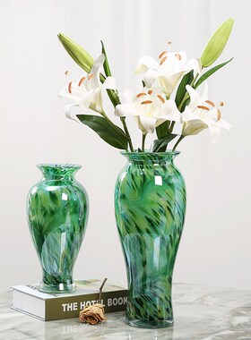 绿野仙踪设璃花瓶琉计师现代客奢艺术花器摆件轻厅酒店玄关装饰品