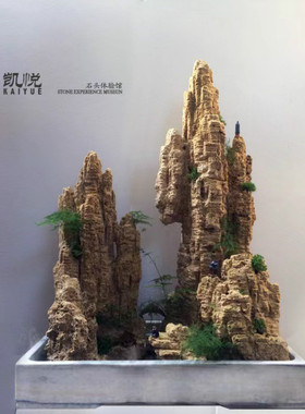 天然吸水石上水石大型假山盆景流水摆件秀院头水真石庭石鱼池造景