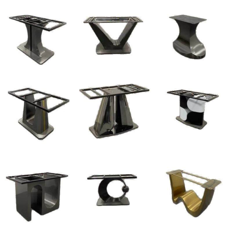 不锈钢金属底座支架茶几脚架定制轻奢岩板桌架餐桌腿家具五金工厂,淘宝优惠券,粉丝福利购,淘宝优惠卷