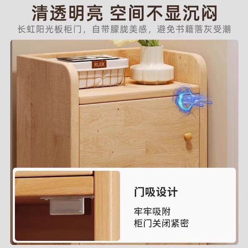 实木书柜一体柜落地储物柜家用客厅收纳柜简易书架置物架组合柜子,淘宝优惠券,粉丝福利购,淘宝优惠卷