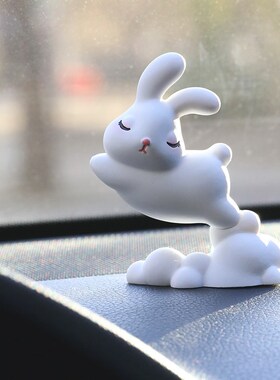 JO摆OS L. .Rabbit.迷你J件高级猛饰品小摆件兔飞装进  云兔