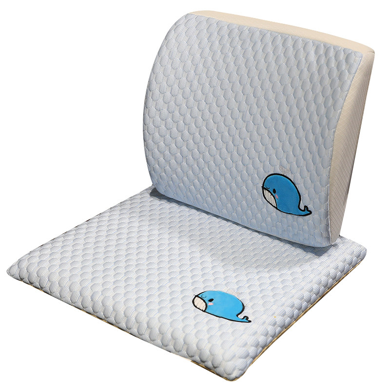 夏季凉席护腰靠垫坐垫靠背一体办公室椅子冰丝腰枕座椅靠枕靠背垫,淘宝优惠券,粉丝福利购,淘宝优惠卷